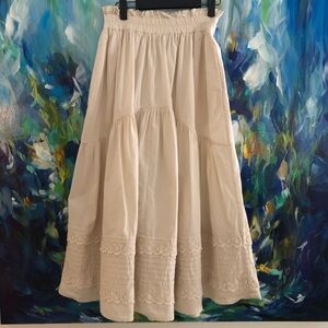Sea New York Cream A-Line Skirt
